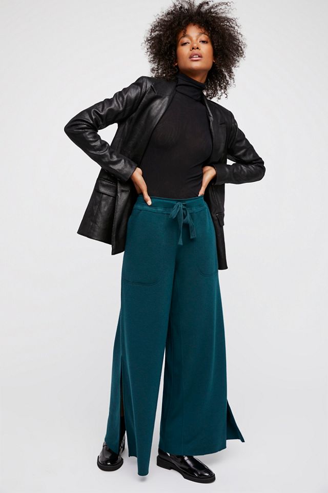 womens wide leg sweats