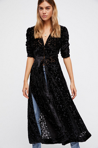 free people velvet maxi dress