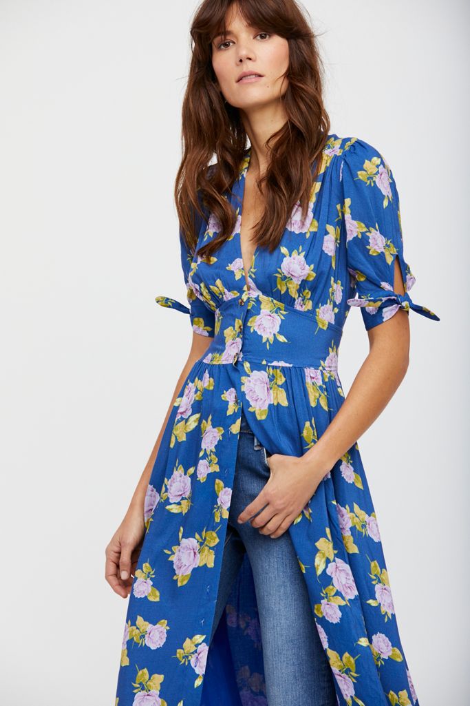 Printed Love Of My Life Midi Dress Free People