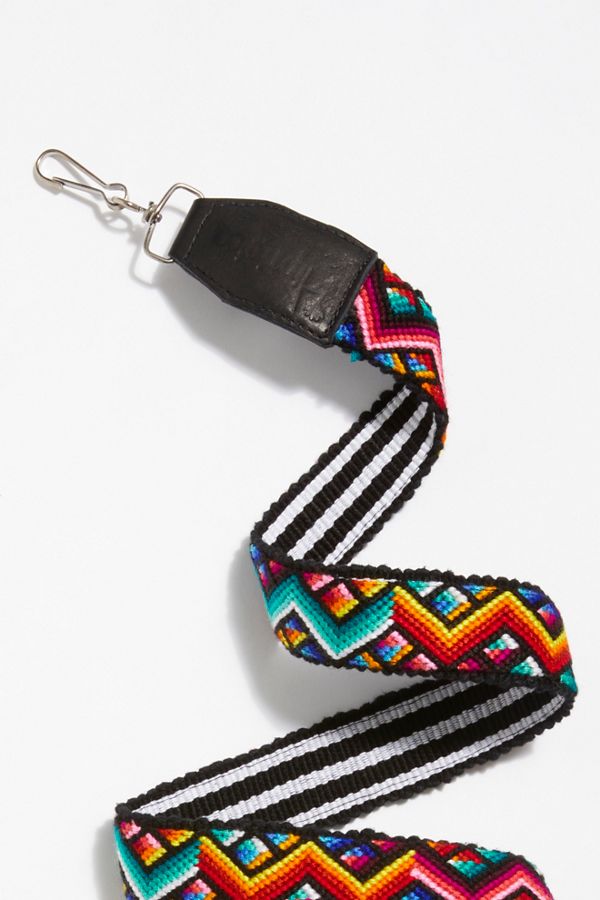 Leather Embroidery Camera Strap Free People