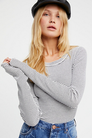 free people striped tee