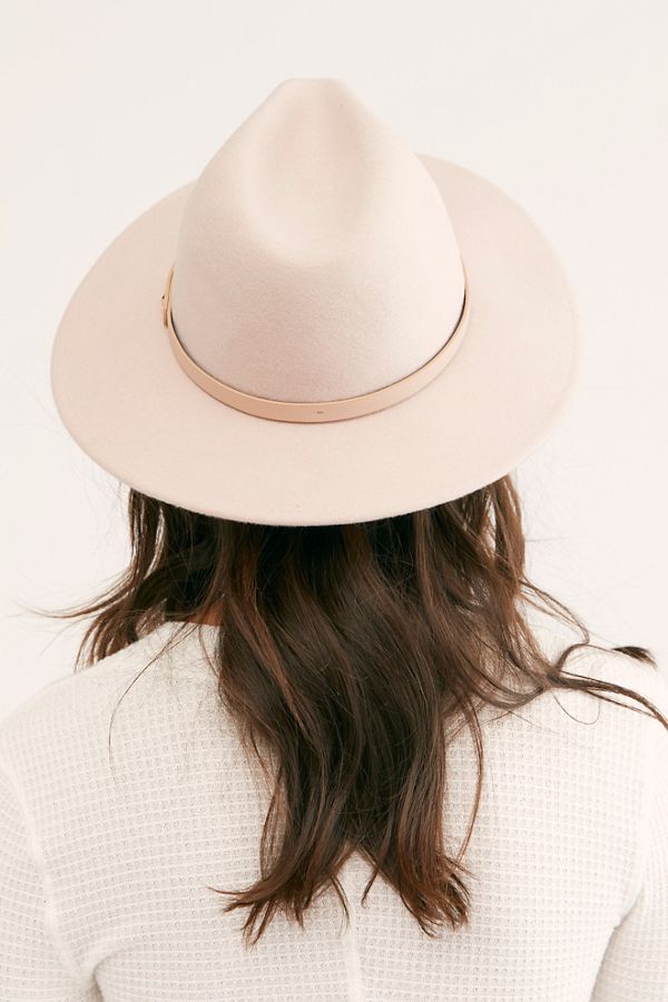Freepeople: Wythe Leather Band Felt Hat