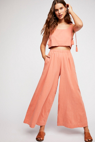 free people linen jumpsuit