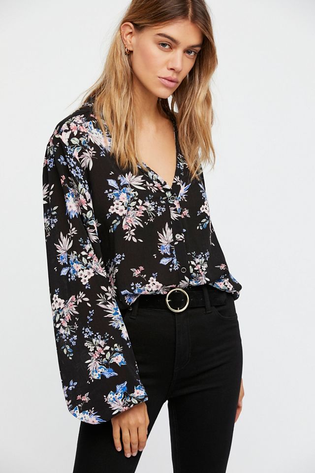 Julie Printed Blouse | Free People