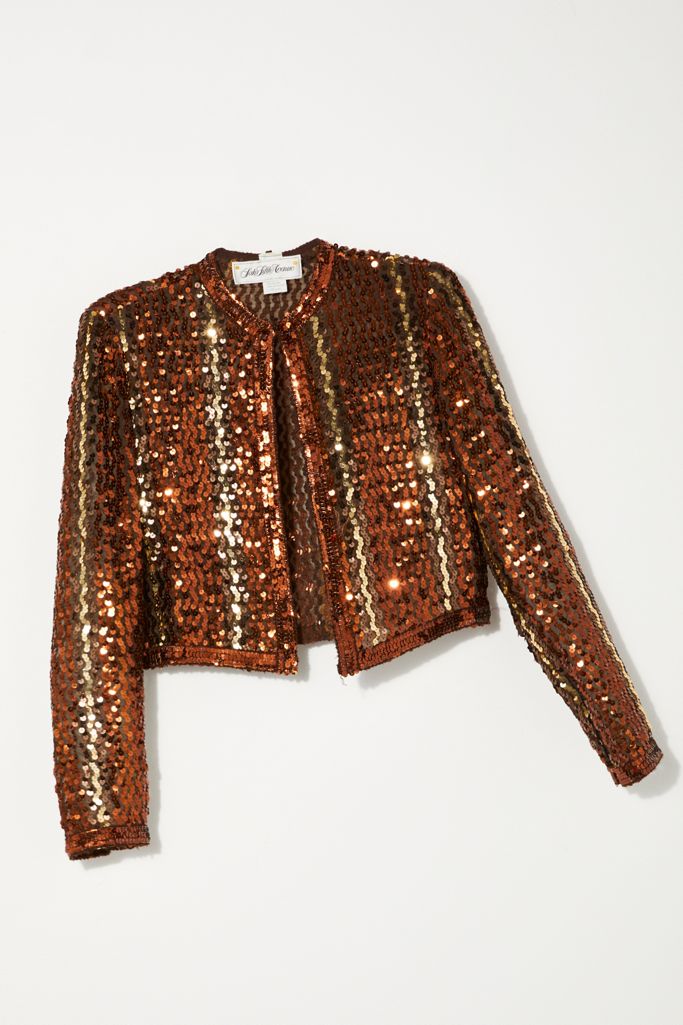 Vintage 1970s Sequin Jacket Free People
