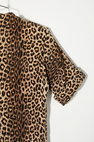 free people leopard jumpsuit