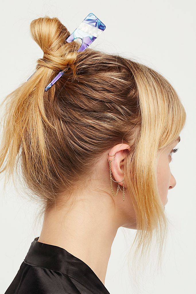 Dual Color Acetate Hair Pick Free People Dual Color Acetate Hair Pick Free People