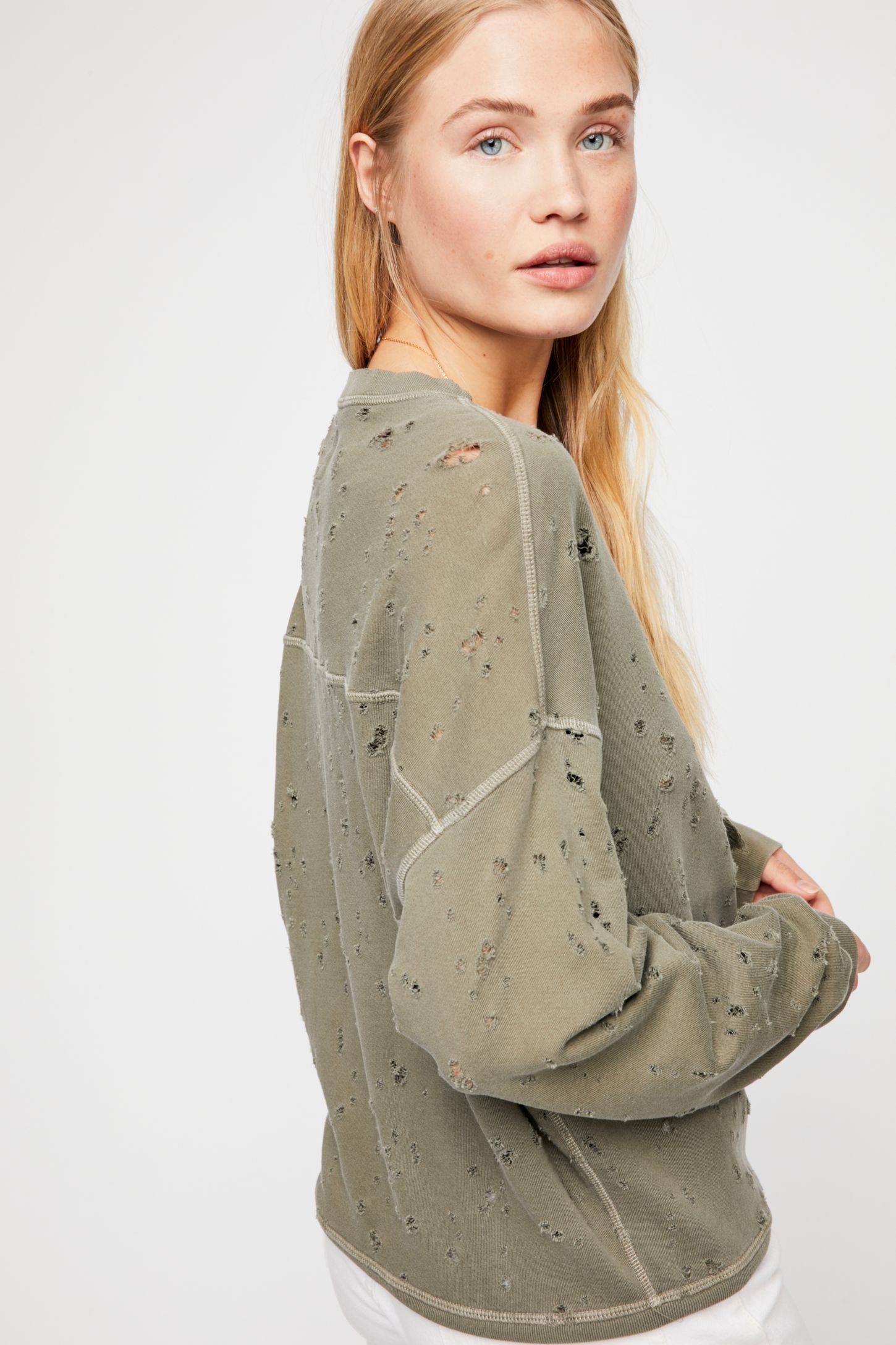 Slide View 3: Terry Pullover