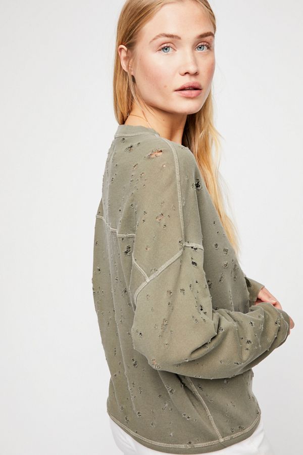 Slide View 3: Terry Pullover