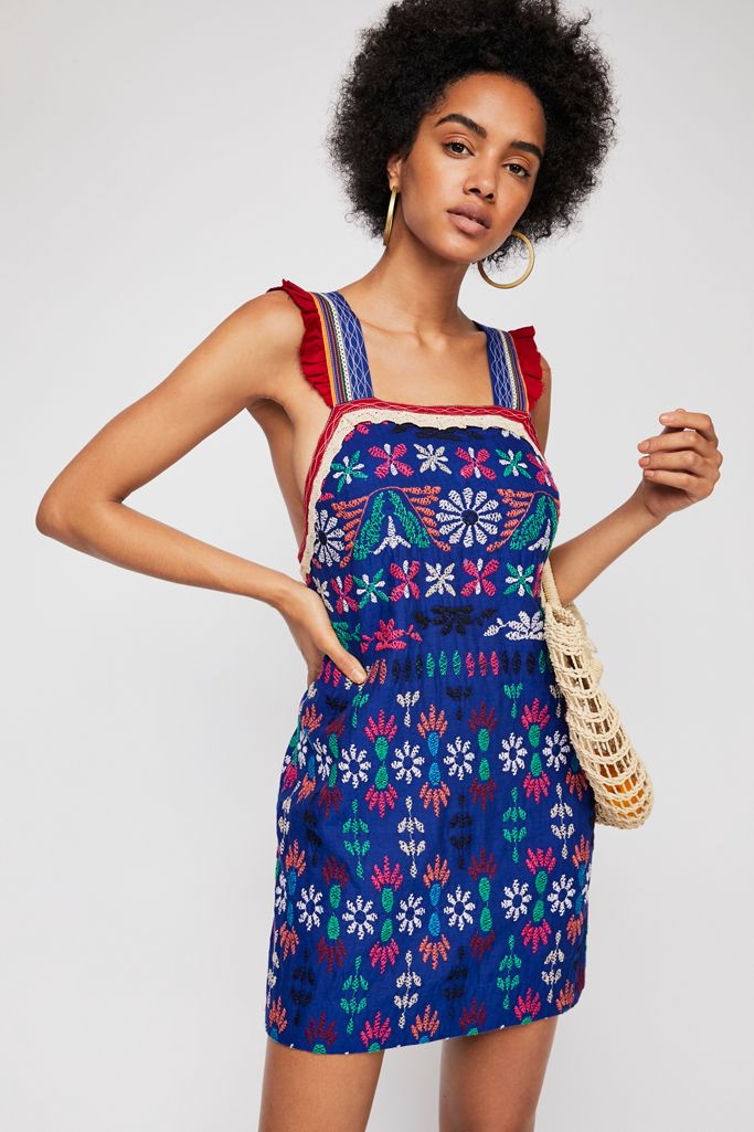 Cozumel Embroidered Mini Dress | Free People