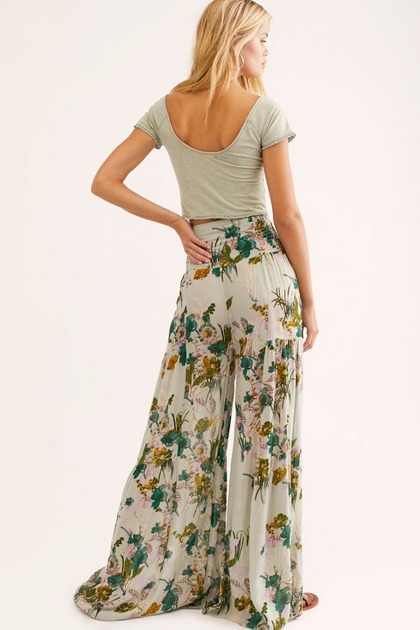 FP One Aloha Printed Wide-Leg Pants | Free People