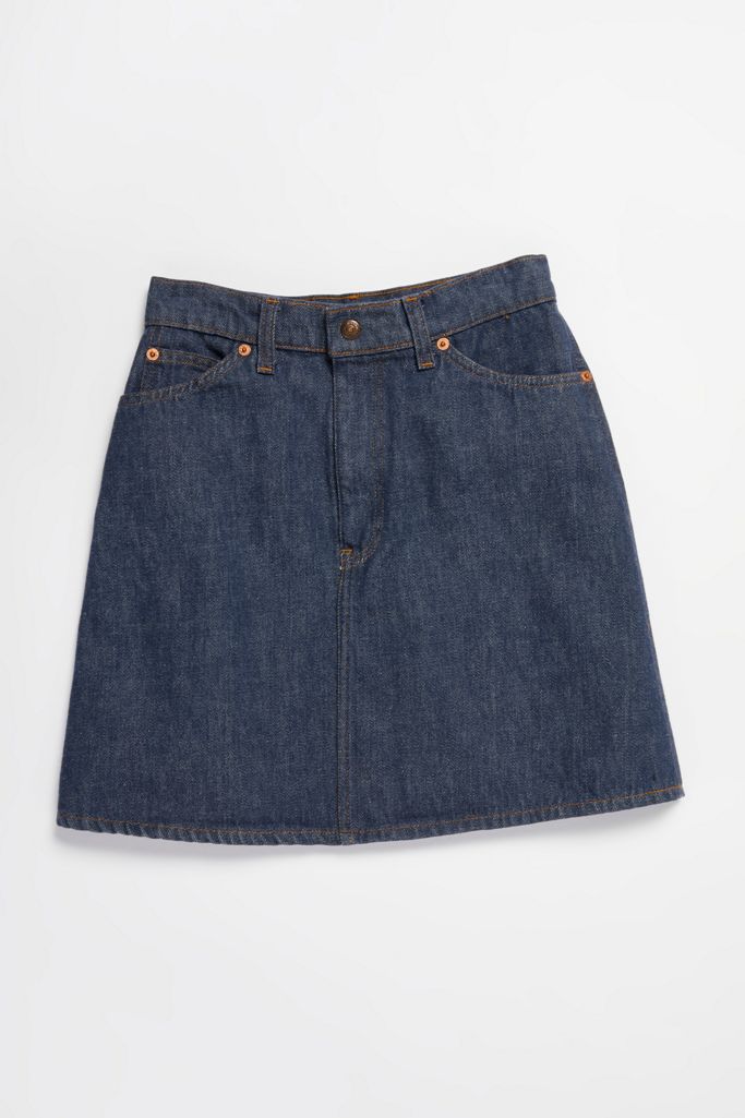 Vintage 1980s Denim Mini Skirt | Free People