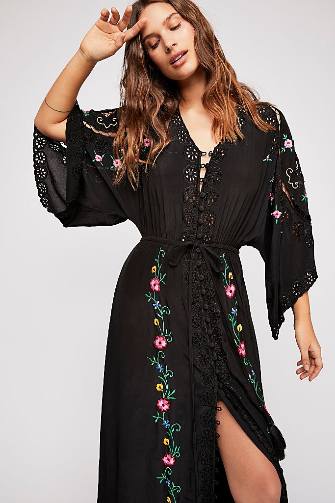 Cleo Duster Maxi Dress | Free People