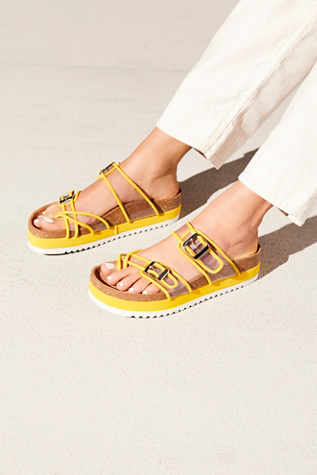 clear footbed sandals