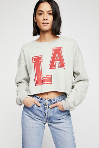 cropped graphic sweatshirt