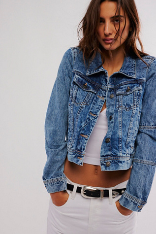 free people white jean jacket