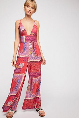 free people pink jumpsuit