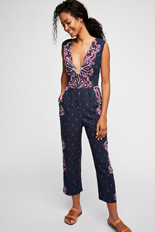 free people polka dot jumpsuit