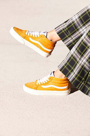 vans sk8 mid sunflower