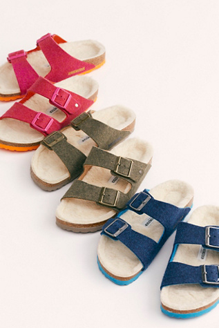 fluffy birkenstocks