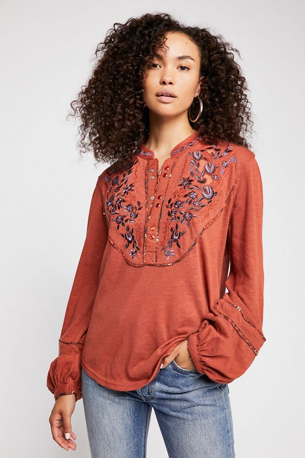 Sundance Kid Henley Top Free People