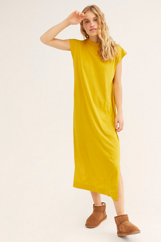 midi t shirt dress with slits