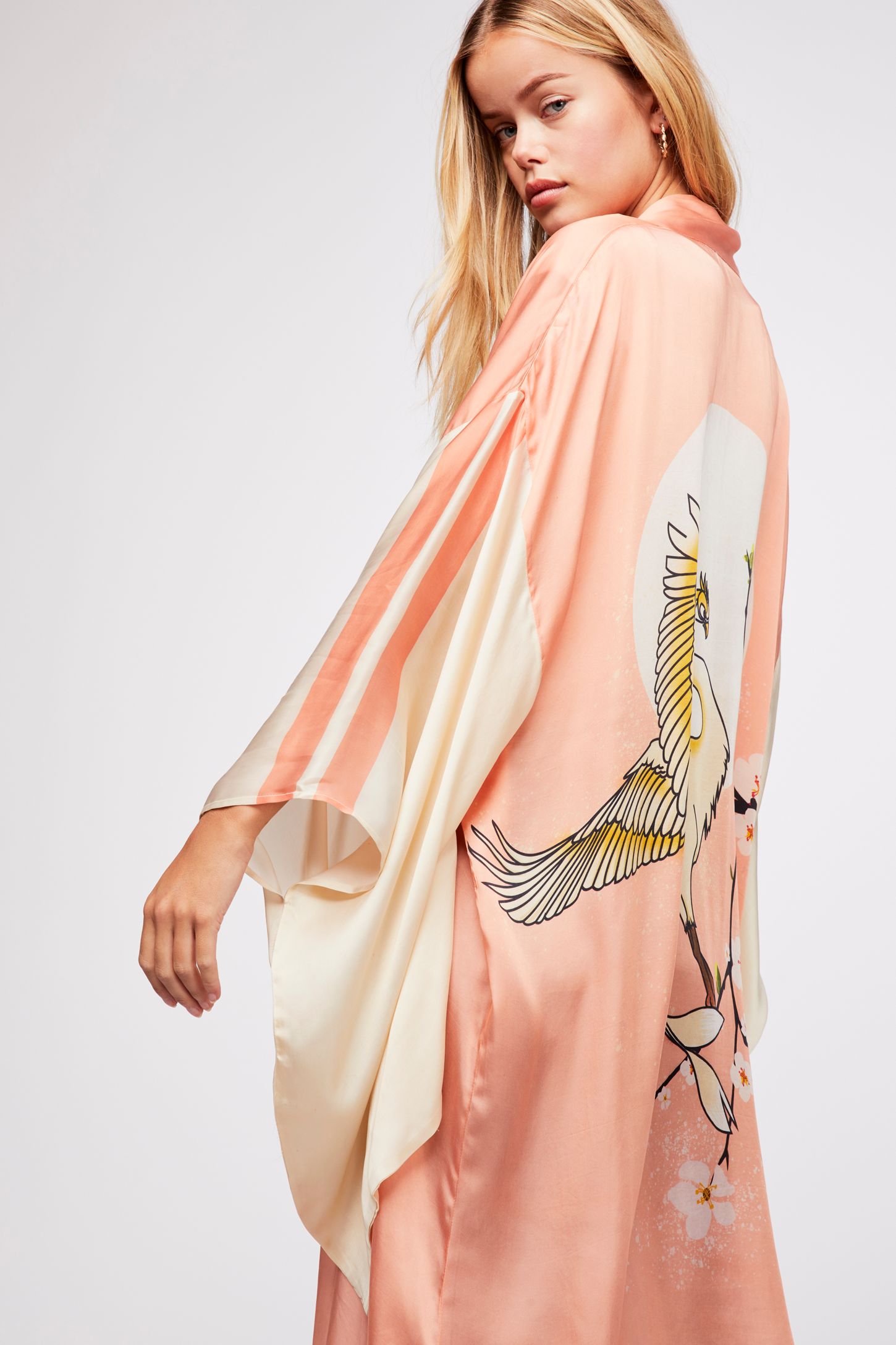 Slide View 3: Rising Sun Maxi Kimono