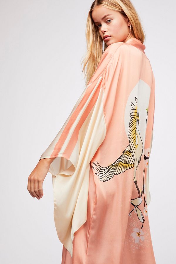Slide View 3: Rising Sun Maxi Kimono