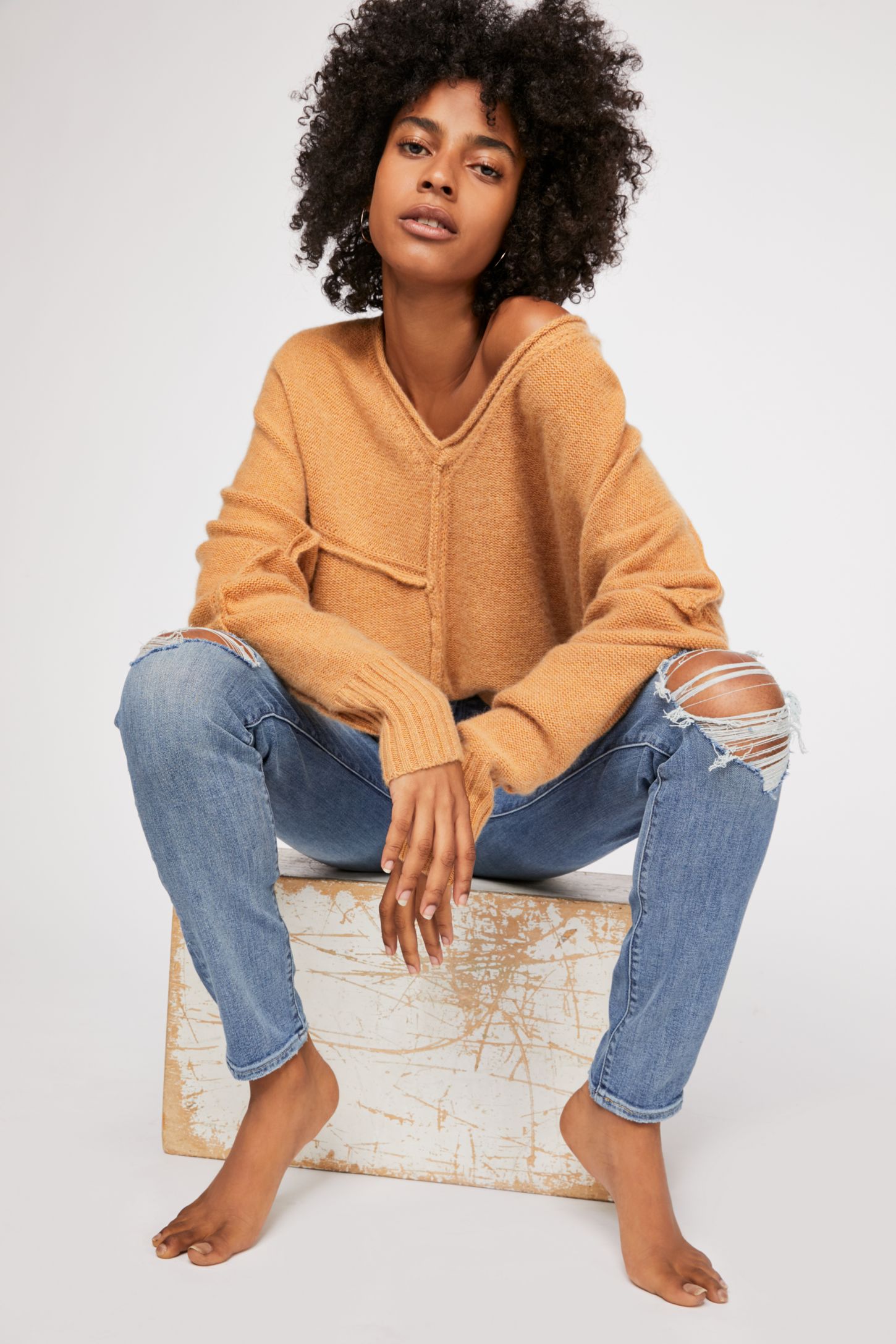 Slide View 2: Aurora Cashmere Tunic Sweater 