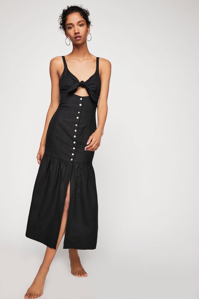Aria Drop Waist Corset Midi Dress Free People