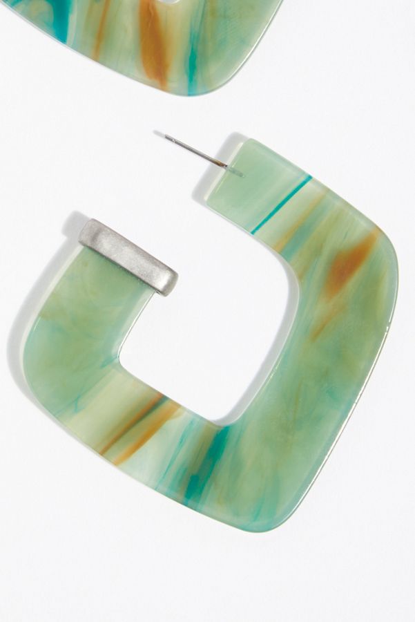 Slide View 3: Faraway Resin Hoop Earrings