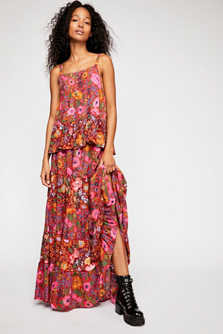 spell desert daisy maxi dress