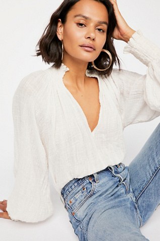 free people smocked top