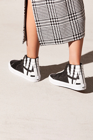 vans sk8 hi classic tumble white