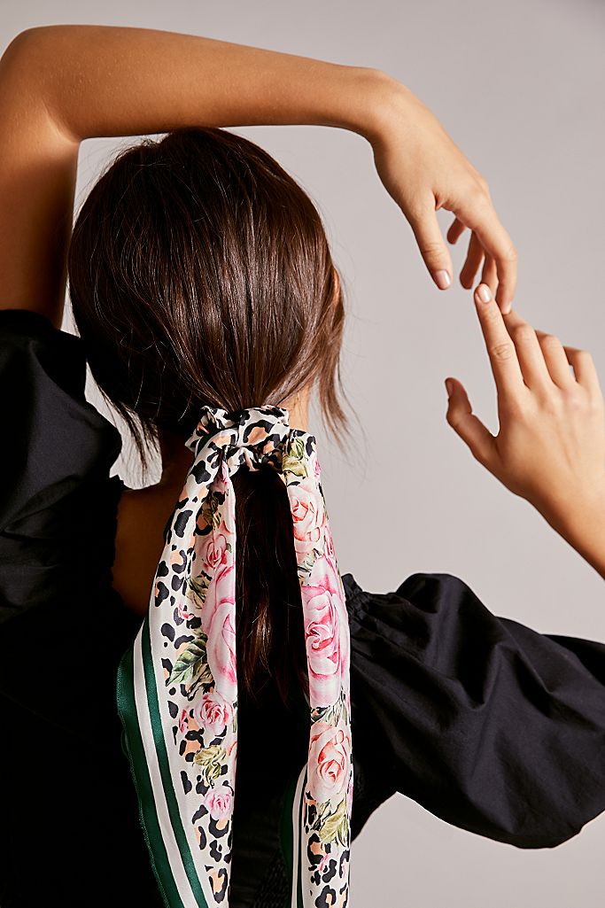 Parisian silk hair scarf for summer style