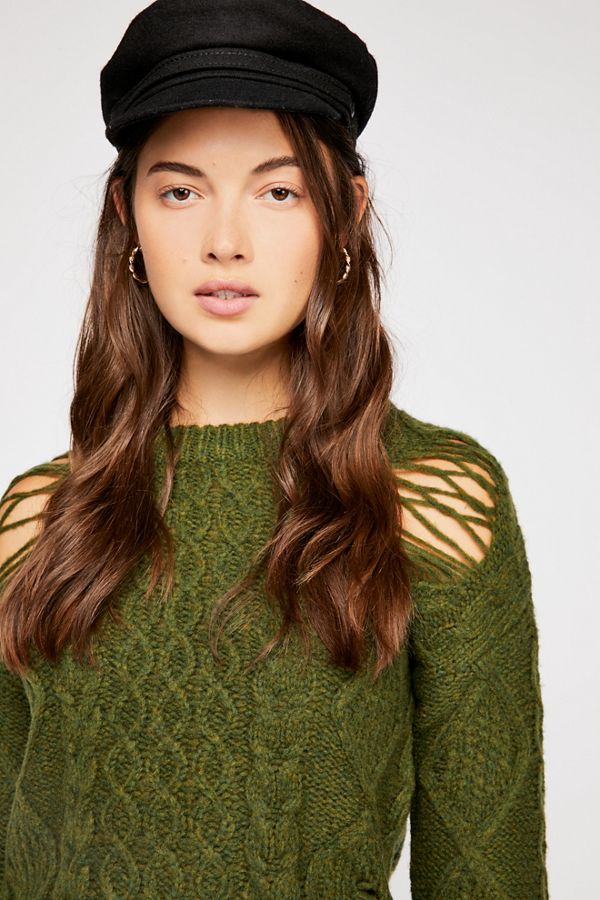 Slide View 3: Jolene Destroyed Cable Sweater