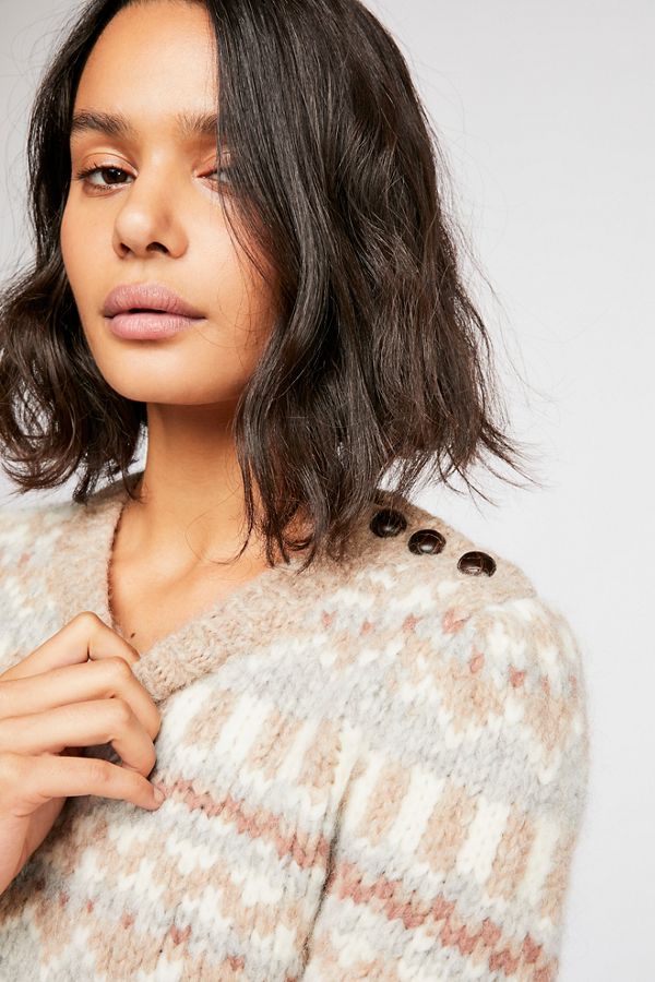 Slide View 3: Cropped Pullover Sweater