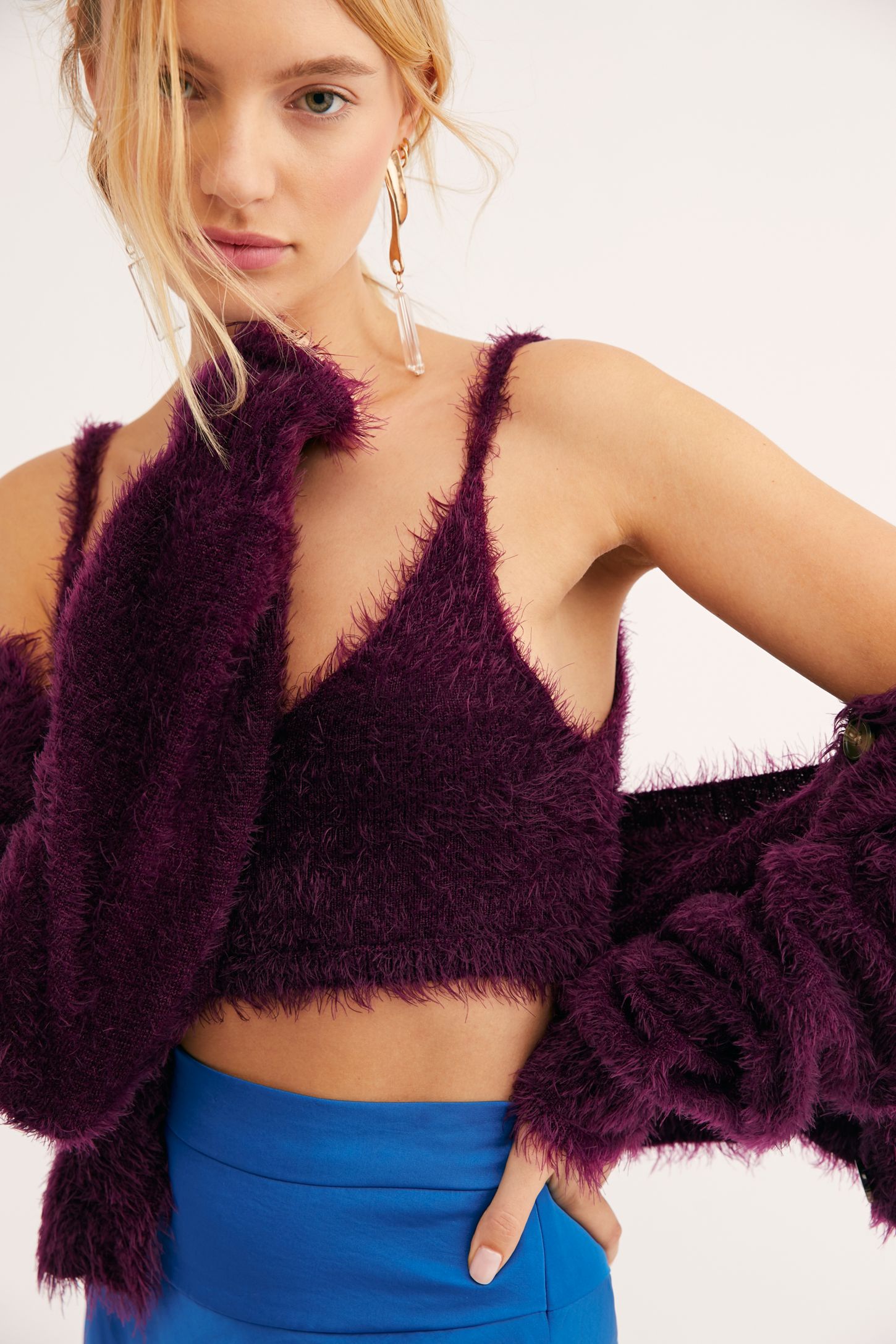 Slide View 1: Lou Mohair Cardigan