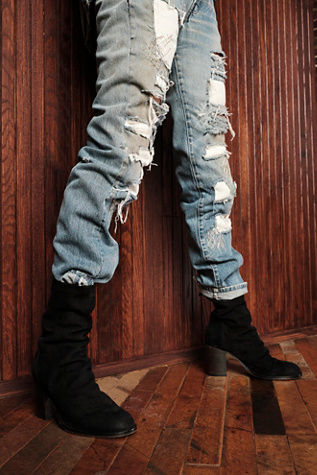 free people elle block heel boot