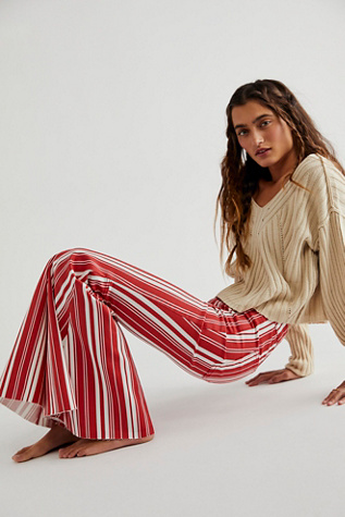 Just Float On Printed Flare Jeans