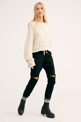 OneTeaspoon Shabbies Drawstring Boyfriend Jeans 