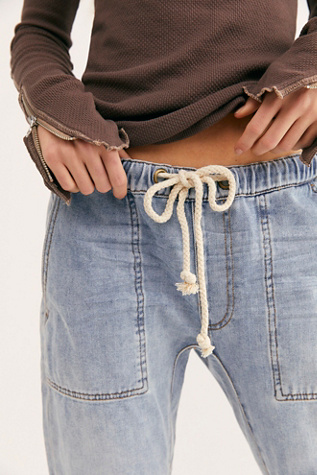 shabbies drawstring boyfriend jeans