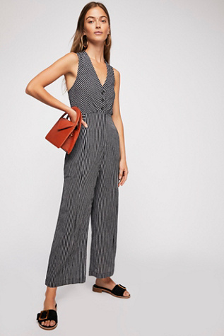 free people orange jumpsuit
