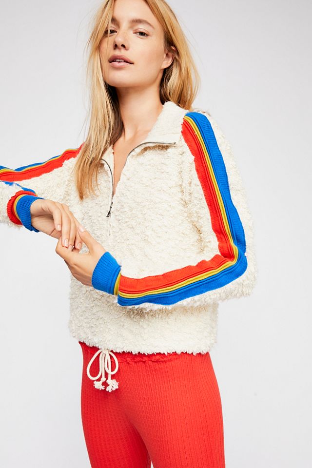 Marshmallow Striped Pullover Free People