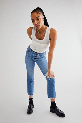 501 crop jeans