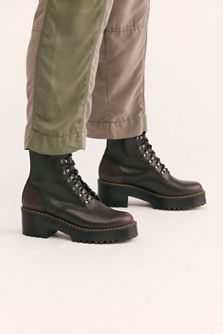 burgundy dm boots