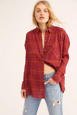 Break My Stride Buttondown Top