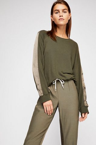 Vintage Raglan With Satin Stripes