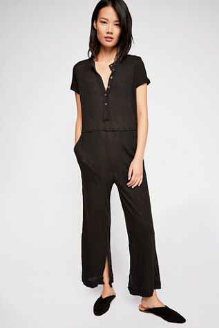 free people black jumpsuit