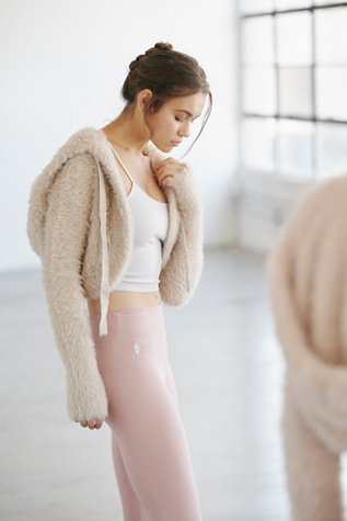 free people fuzzy hoodie